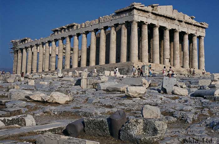 The ruins of Parthenon