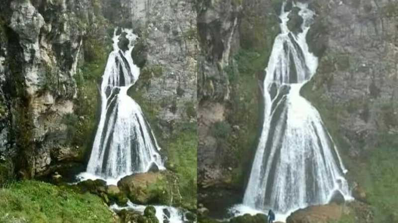 bridal veil waterfall peru