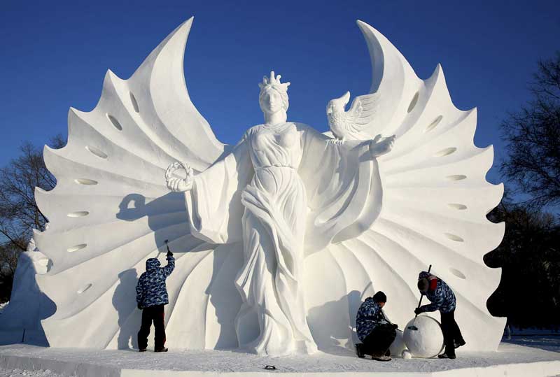 Harbin Ice And Now Sculpture