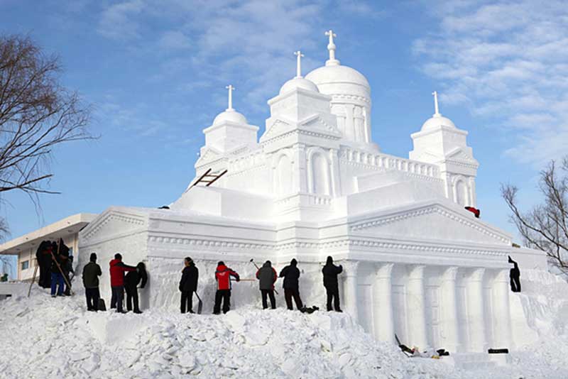 Harbin Ice And Now Sculpture