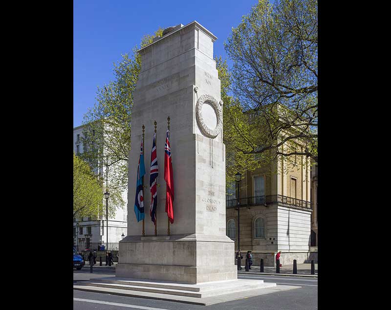 The Cenotaph on Whitehall - London