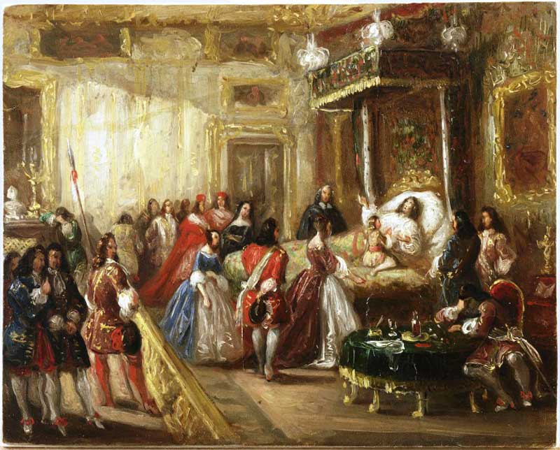 The Death of Louis XIV at the Palace of Versailles, by Thomas Jones Henry Barker