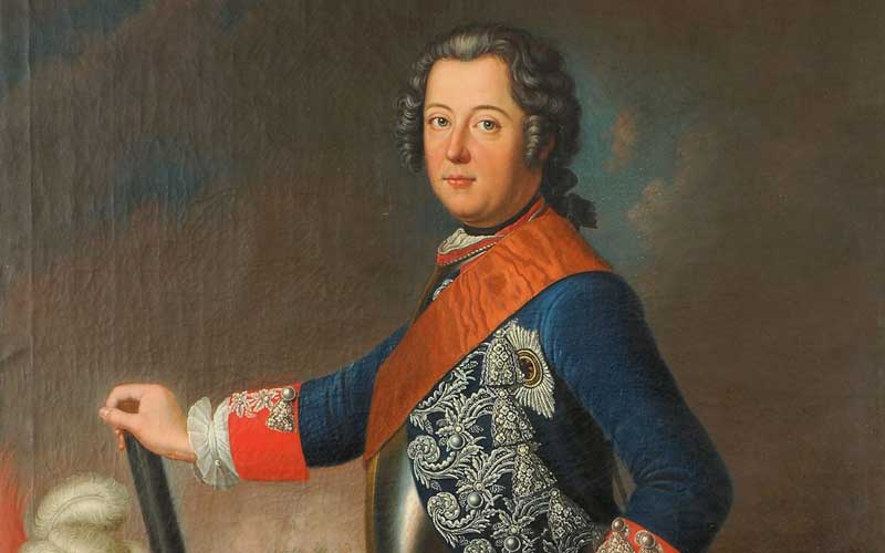 Frederick II of Prussia, 1743, by David Matthieu