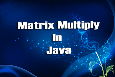 Multiplication matrix Java