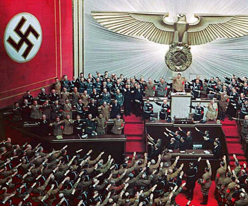 Adolf Hitler, addressing at Reichstag session, Kroll Opera House
