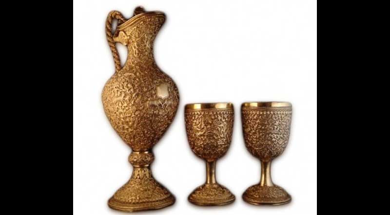 Silver gilded Goblets