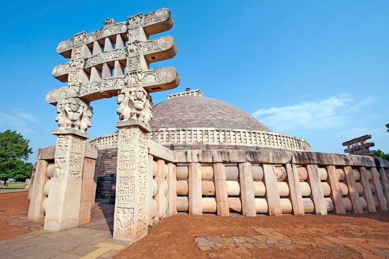 gateways of sanchi stupa bhopal india