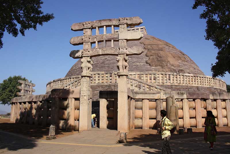gateways of sanchi stupa bhopal india