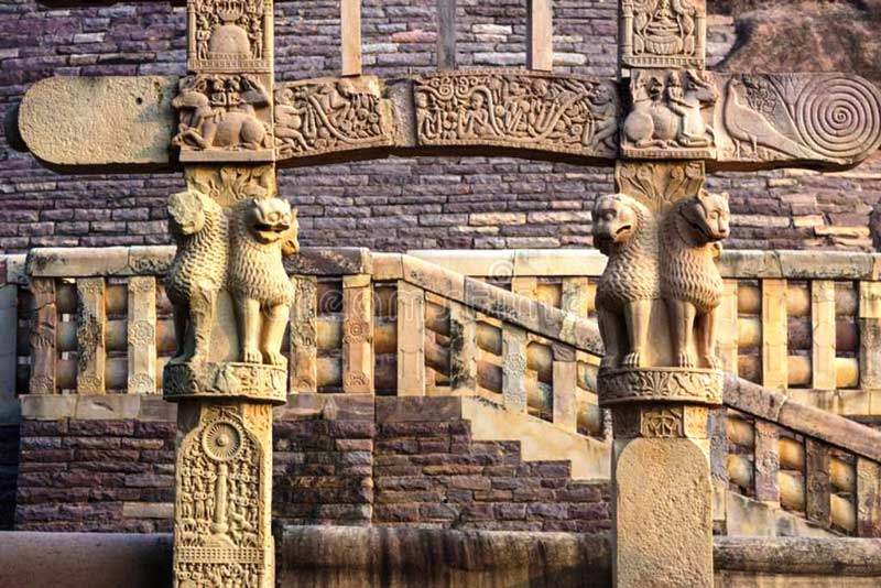gateways of sanchi stupa bhopal india