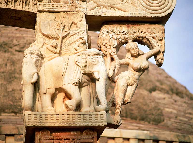 gateways of sanchi stupa bhopal india