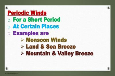 Periodic Sea Land Winds Geography