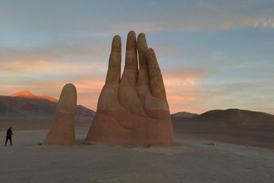 The Hand Desert Atacama Chile Sculpture
