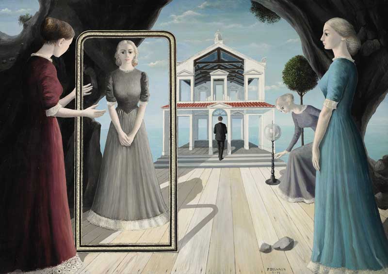 four famous by paul delvaux
