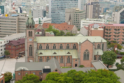 Myeongdong Cathedral Seoul South Korea