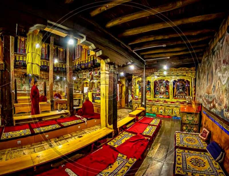 thiksey monastery leh jk