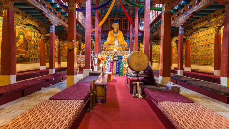 thiksey monastery leh jk
