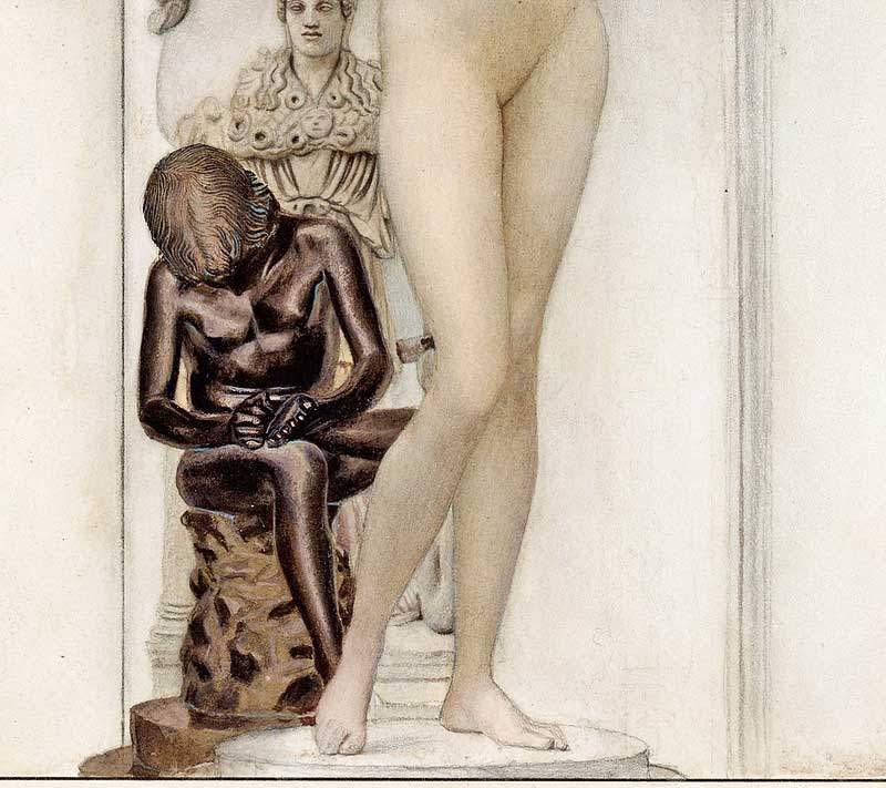 allegory of sculpture by gustav klimt