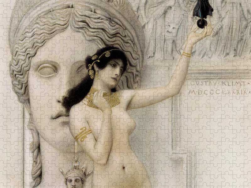 allegory of sculpture by gustav klimt