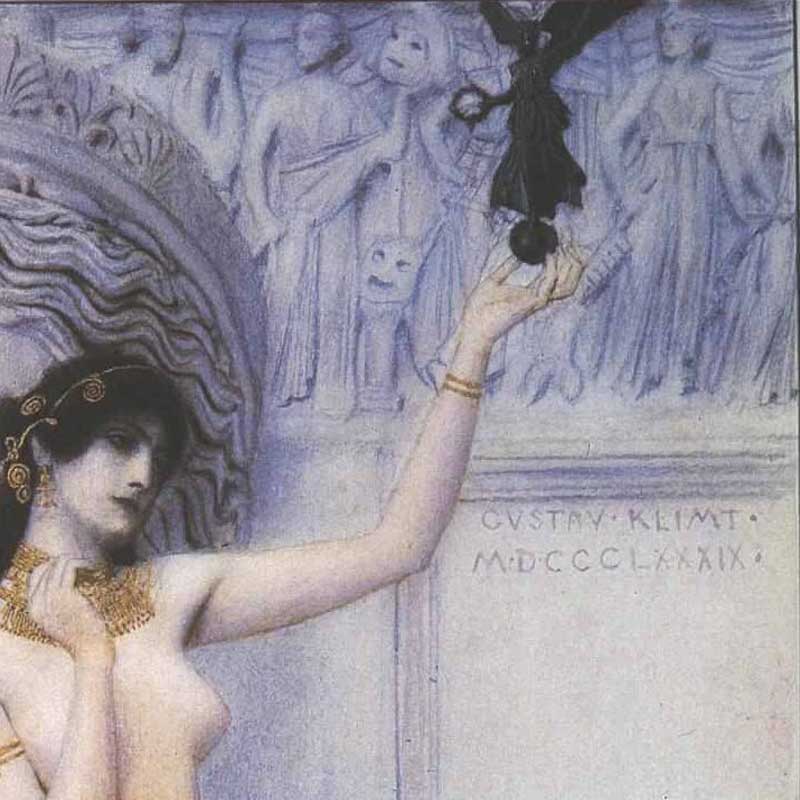 allegory of sculpture by gustav klimt