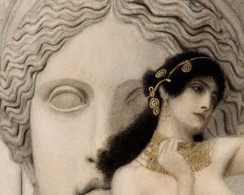 allegory of sculpture by gustav klimt