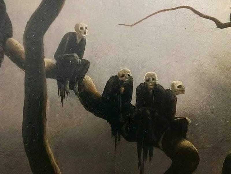 ghosts on a tree