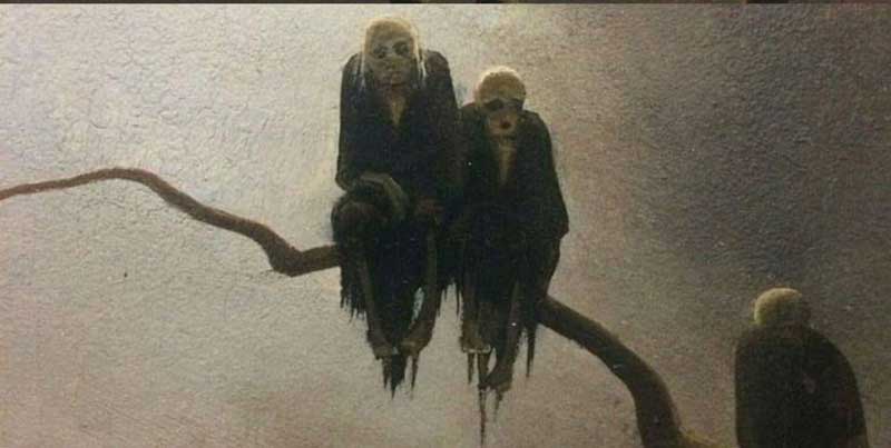 ghosts on a tree