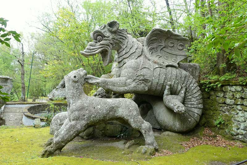 park of the monsters lazio italy